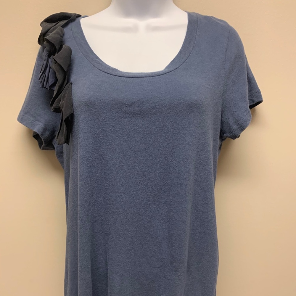 J. Crew Factory Women’s T-Shirt Top Size L blue